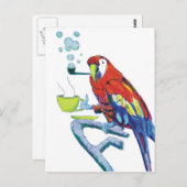 Peculiar Parrot Postkarte (Vorne/Hinten)