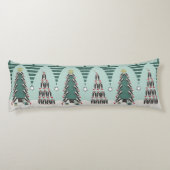 Peculiar Penguins Funny Christmas Tree Personalize Seitenschläferkissen (Rückseite)