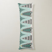 Peculiar Penguins Funny Christmas Tree Personalize Seitenschläferkissen (Rückseite (Vertikal))