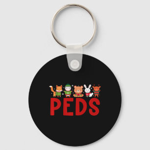 Ped Christmas Pädiatrische Krankenpflege Xmas Part Schlüsselanhänger