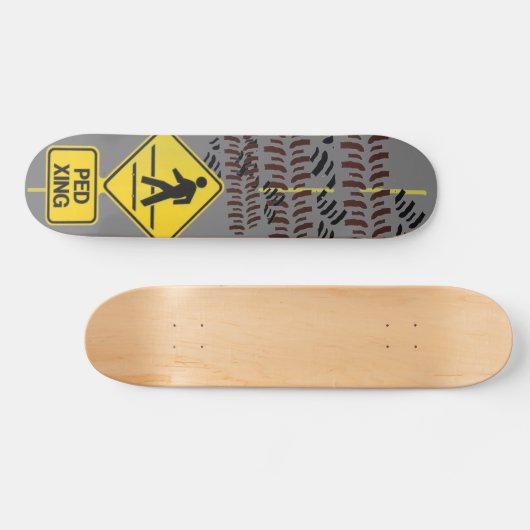 Ped Crossing Skateboard Deck (Horizontal)