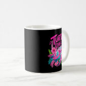 Ped Turtley Über Süße Turtle Blume Lustige Männer Kaffeetasse (VorderseiteRechts)