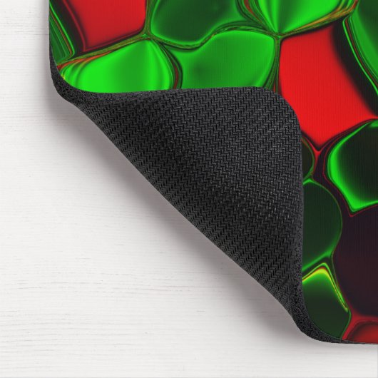 Pedaços de cores, círculos e formas arredondadas. mousepad (Ecke)