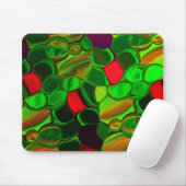 Pedaços de cores, círculos e formas arredondadas. mousepad (Mit Mouse)