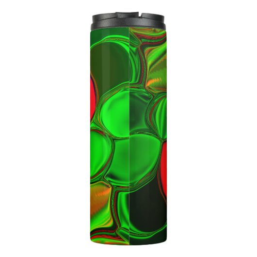 Pedaços de cores, círculos e formas arredondados. thermosbecher (Rückseite)