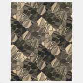 Pedaços marons, círculos e formas arredondadas. fleecedecke (Vorderseite)