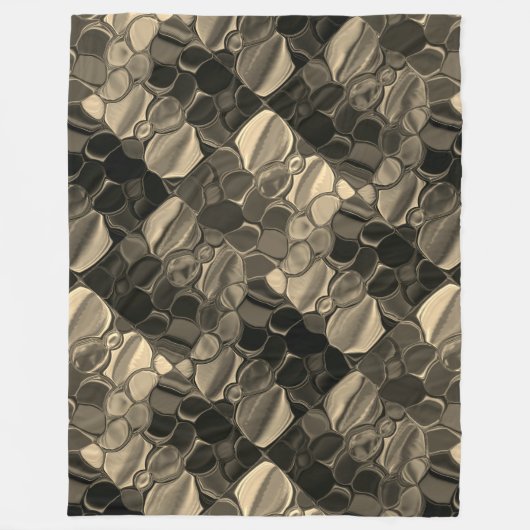 Pedaços marons, círculos e formas arredondadas. fleecedecke (Vorderseite)