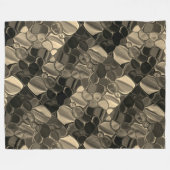 Pedaços marons, círculos e formas arredondadas. fleecedecke (Vorderseite (Horizontal))