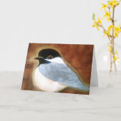Pedagogygreetings: BC Chickadee Karte (Gelbe Blume)