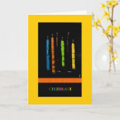 PedagogyGreetings Karte: Kerzen Karte (Gelbe Blume)