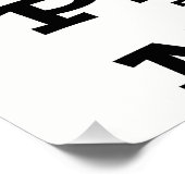 Pedal an das Metallplakat Poster (Ecke)