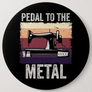 Pedal an die Metallsägemaschine Quilende Frauen V Button