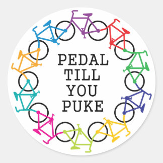 Pedal bis du Sticker gepuckt hast
