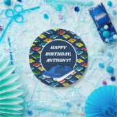 Pedal Boats Geburtstagsparty Personalisiert Pappteller (Party)