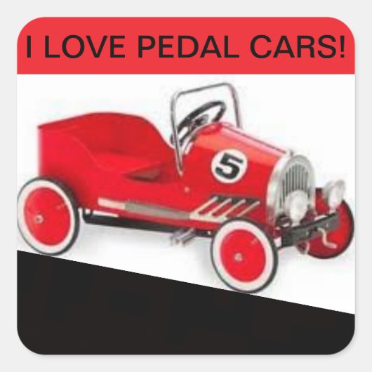 Pedal Cars Sticker (Vorderseite)