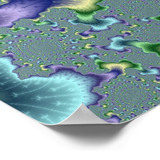 Pedal Columns - Fraktal Poster (Ecke)