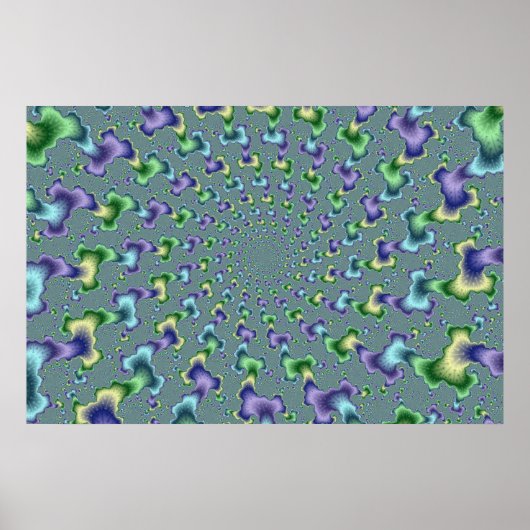 Pedal Columns - Fraktal Poster (Vorne)