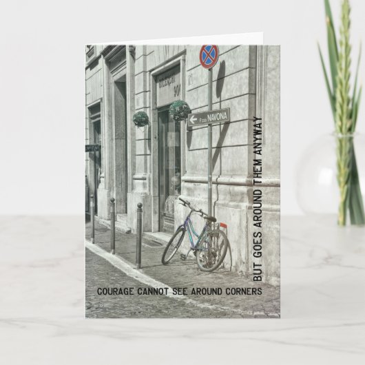 PEDAL DURCH ROME Grußkarte Dankeskarte (Vorderseite)