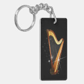 Pedal-Harfen-Schlüsselanhänger Schlüsselanhänger (Vorderseite links)