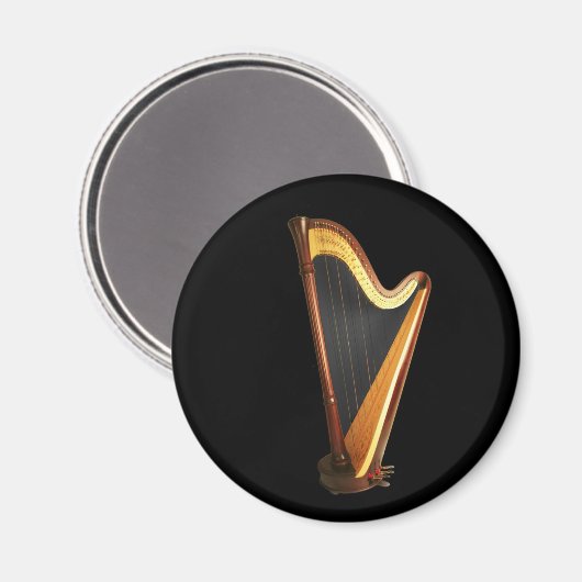 Pedal Harp Magnet (Vorderseite/Rückseite)
