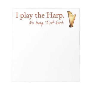 Pedal Harp Note Pad Notizblock