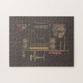 Pedal-Nähmaschine u. Kätzchen Puzzle (Horizontal)