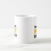Pedal Power "POWR" Jede Stunde Kaffeetasse (Mittel)