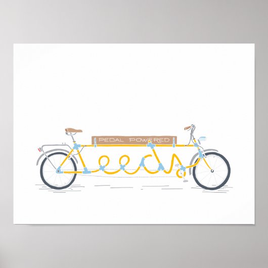 Pedal powered Leeds Poster (Vorne)