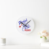 Pedal Pusher Runde Wanduhr (Zuhause)