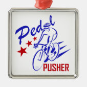 Pedal Pusher Silbernes Ornament (Vorne)