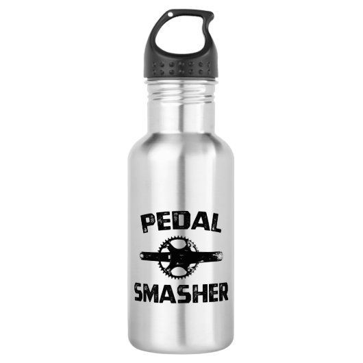 Pedal Smasher Edelstahlflasche (Vorderseite)