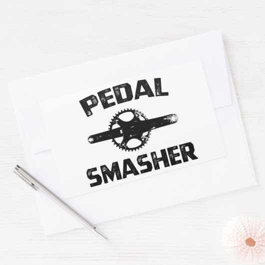 Pedal Smasher Rechteckiger Aufkleber (Umschlag)