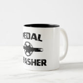 Pedal Smasher Zweifarbige Tasse (VorderseiteRechts)