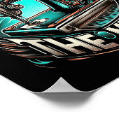 Pedal To The Metal - Funny Sewing Quote Poster (Ecke)