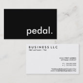 Pedal. Visitenkarte (Vorne/Hinten)