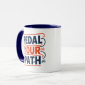 Pedal Your Path, Fahrrad Tasse (Vorderseite Links)