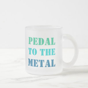 PEDAL ZUR METALLEN Tasse (mattiertes Glas)
