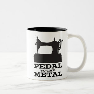 Pedal zur MetallTasse Zweifarbige Tasse