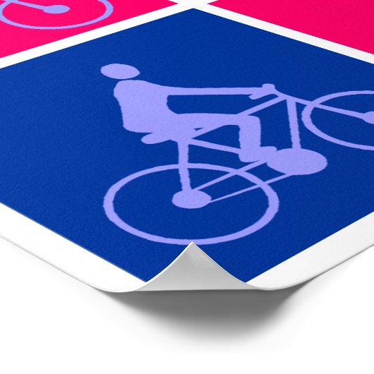 Pedaling-Pop Poster (Ecke)