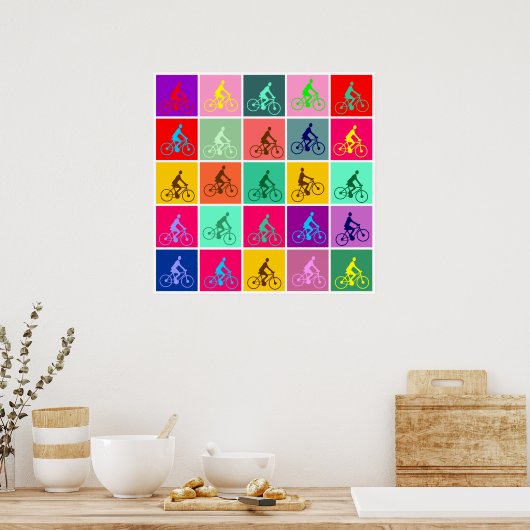 Pedaling-Pop Poster (Küche)