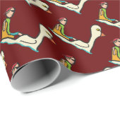 Pedalo Tourist Paddle Boot Geschenkpapier (Rolleneckpunkt)