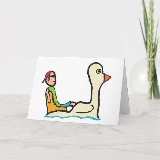 Pedalo Tourist Paddle Boot Karte (Vorderseite)