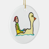 Pedalo Tourist Paddle Boot Keramik Ornament (Rechts)