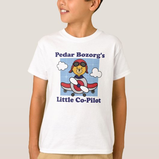 Pedar Bozorgs kleiner Co-Pilot - Niedliches Flugze T-Shirt (Vorderseite)
