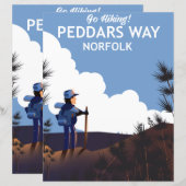 Peddars Way Norfolk Wanderposter (Vorne/Hinten)