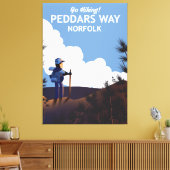 Peddars Way Norfolk Wanderposter Leinwanddruck (Insitu (Wohnzimmer))