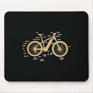 Pedelec-Fahrrad für Radfahrer E-Bike-Teile Radfahr Mousepad