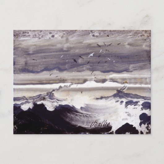 Peder Balke Stormy Sea Postkarte (Vorderseite)