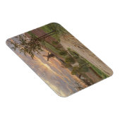 Peder Mønste Country Road,Windmill,Sunset| Vintag Magnet (Rechte Seite)
