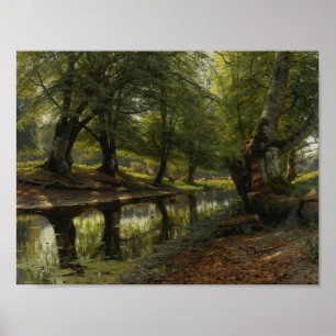 Peder Monsted - Ein Strom durch das Tal Poster